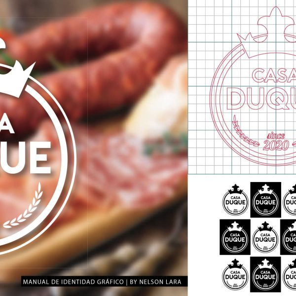 Visual identity and branding elements for Casa Duque Bistro & Café