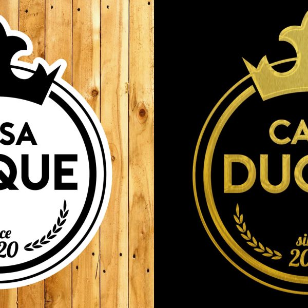 Logo and brand identity for Casa Duque Bistro Bar & Café in Buenos Aires