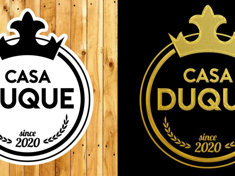 Logo and brand identity for Casa Duque Bistro Bar & Café in Buenos Aires