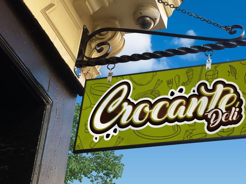 Logo design for Crocante Deli highlighting brand identity in Buenos Aires