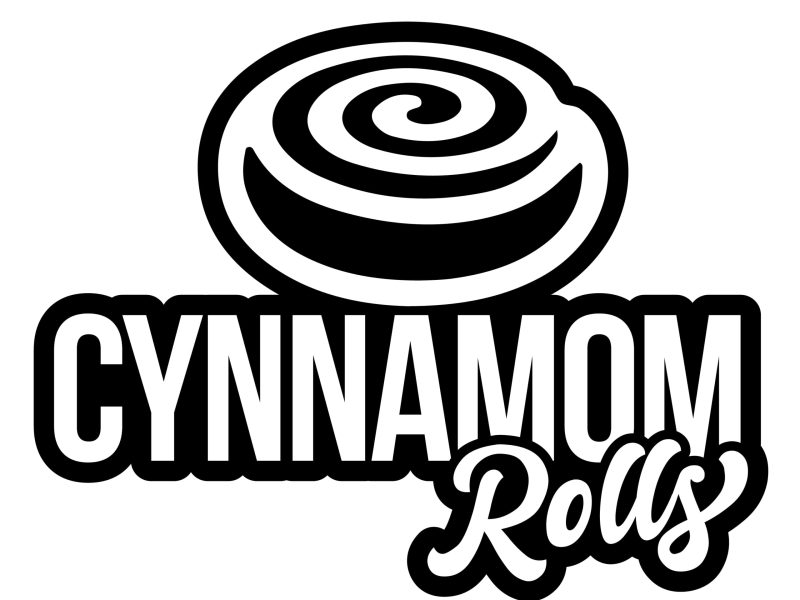 Logo, packaging, and Monochrome Logo and brand system for Cynnamon Rolls