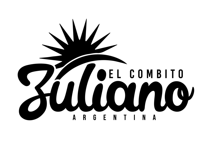 A black logo design without a background for El Combito Zuliano food store in Buenos Aires highlighting brand recognition
