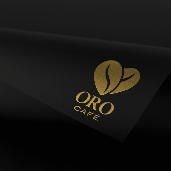 Logo design 3D for Oro Café coffee shop in Lima