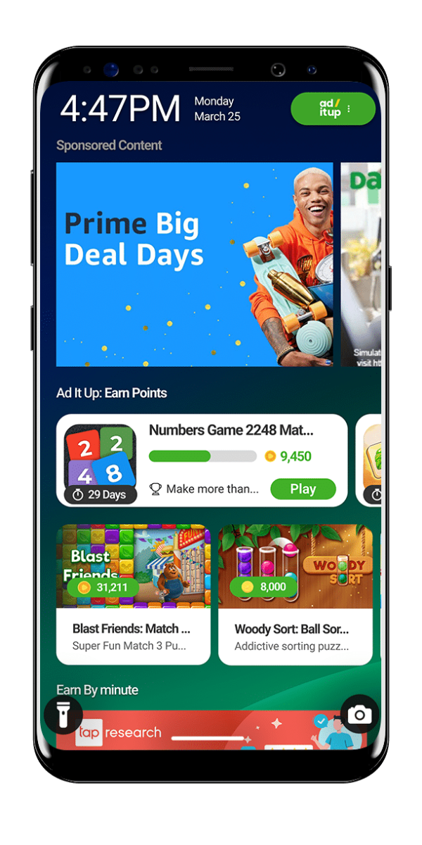 Sponsored Content Wireframes for Play2Pay fintech app UX/UI design – user flows and usability improvements